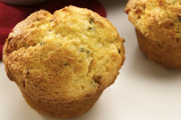 Sour Cream with Onions and Chives Corn Muffins